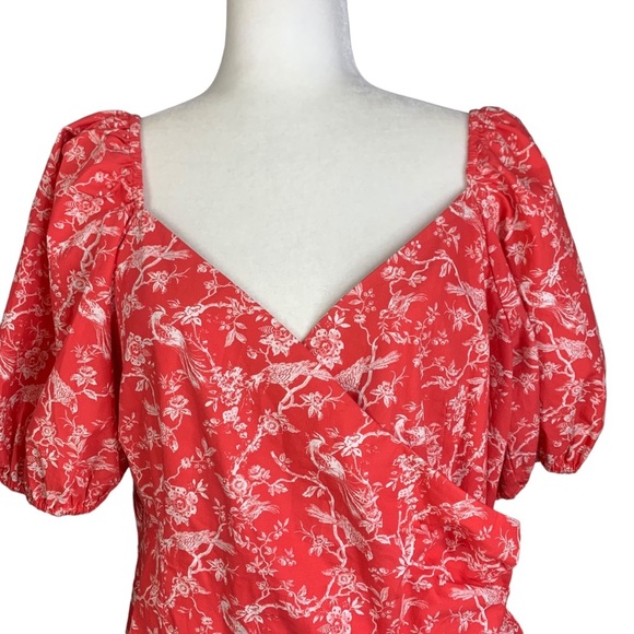 Sachin & Babi 12 Floral Bird Print Ruffles Anthropologie Feminine - Picture 7 of 16